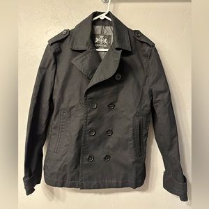 Express Men’s Medium Black Peacoat